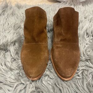 Brown Suede Ankle Boots